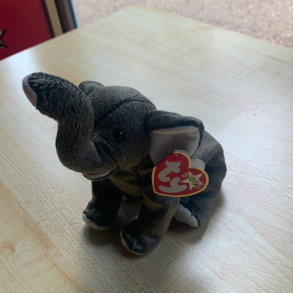 TY Beanie Baby Elephant "Trumpet"